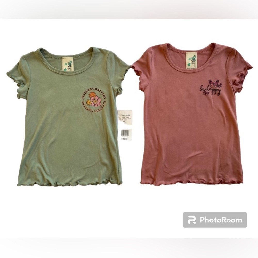 🆕Lilly Bleu Soft Short Sleeve T-shirts Girls Size 4 NWT